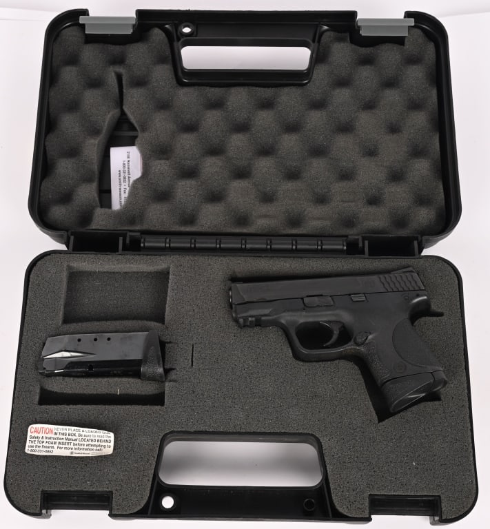 SMITH & WESSON M&P 40C SEMI AUTO PISTOL: SERIAL NUMBER: MPV9251. BARREL: 3 1/2". CALIBER: .40 S&W. The Smith & Wesson M&P40c is a compact, striker-fired, polymer-framed semi-automatic pistol chambered in .40 S&W, designed primarily for