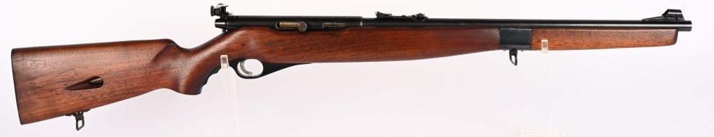 O.F. MOSSBERG MODEL 51M .22 SEMI-AUTO RIFLE: SERIAL NUMBER: NSN. BARREL: 20". CALIBER: .22 LR. The Mossberg Model 51M is a classic .22 LR caliber semi-automatic rifle manufactured between 1939 and 1946, featuring a distinctive Mannlicher-style