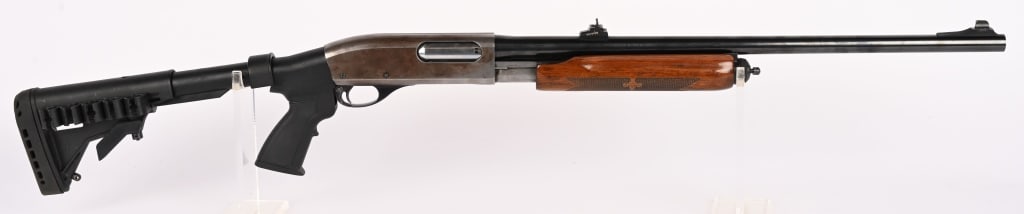 REMINGTON WINGMASTER 870 W/ PARADOX SLUG BARREL: SERIAL NUMBER: 941348V. BARREL: 24". GAUGE: 12 GA. CHOKE: CYL CHAMBER: 3". LOP: ADJUSTABLE. This Wingmaster is quite and assembly. It features a modern adjustable AR stock with polymer pistol grip.