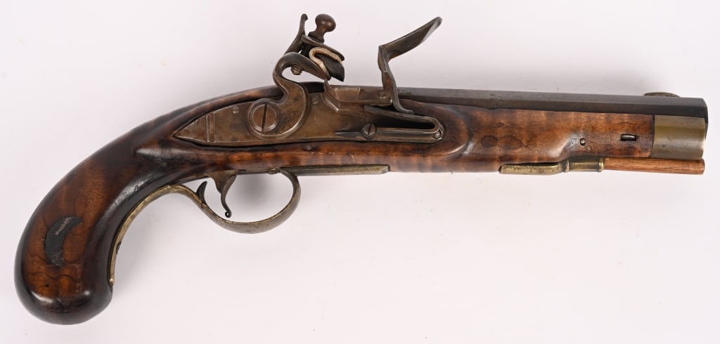 CONTEMPORARY FLINT LOCK PISTOL BY G. BAST. (1 of 12)