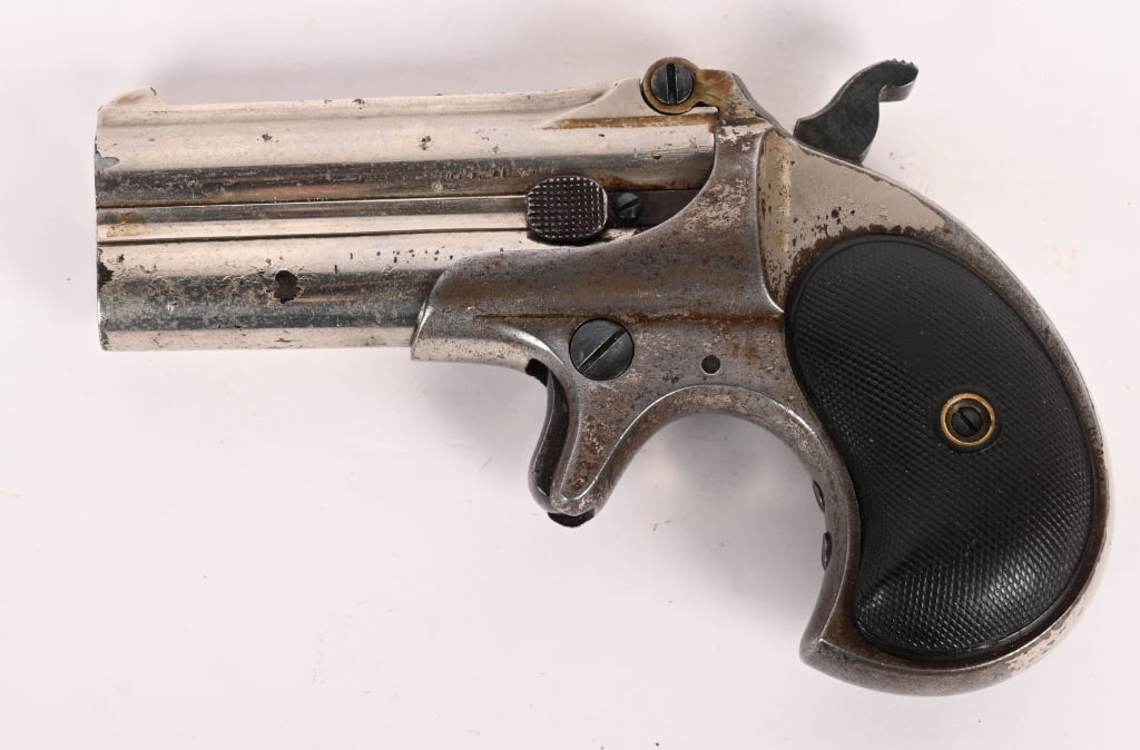 NICKEL REMINGTON UMC TYPE III DOUBLE DERRINGER (1 of 6)