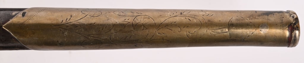 LARGE SILVER MOUNTED FLINTLOCK PISTOL - 14