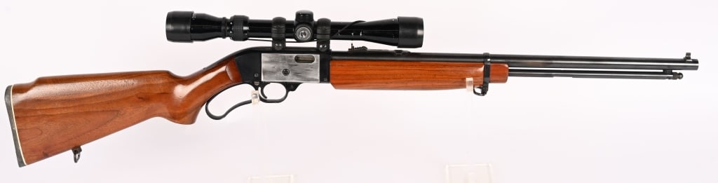 WARDS WESTERFIELD M865A LEVER ACTION RIFLE 22 LR: SERIAL NUMBER: 431505 BARREL: 20" CALIBER: 22 LR. MANUFACTURED: 1961 - 1971 The Westernfield Model M865A (a Montgomery Ward store brand name for the Mossberg Model 402 "Palomino") is a vintage .22 cal