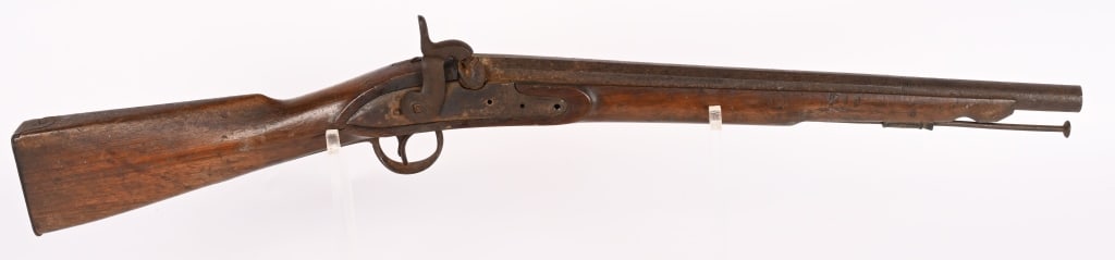 FLINTLOCK MUSKET PERIOD CONVERTED TO CARBINE (1 of 11)