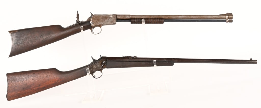 A PAIR OF GREAT 22 AND 32 CAL RIFLES (1 of 8)