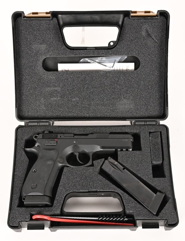 CZ 75 SP-01 9MM SEMI AUTO PISTOL: SERIAL NUMBER: H229702. BARREL: 4 1/2". CALIBER: 9X19. The CZ 75 SP-01 is a full-size SA/DA pistol that blends classic CZ 75 reliability with upgraded ergonomics and manufacturing from the