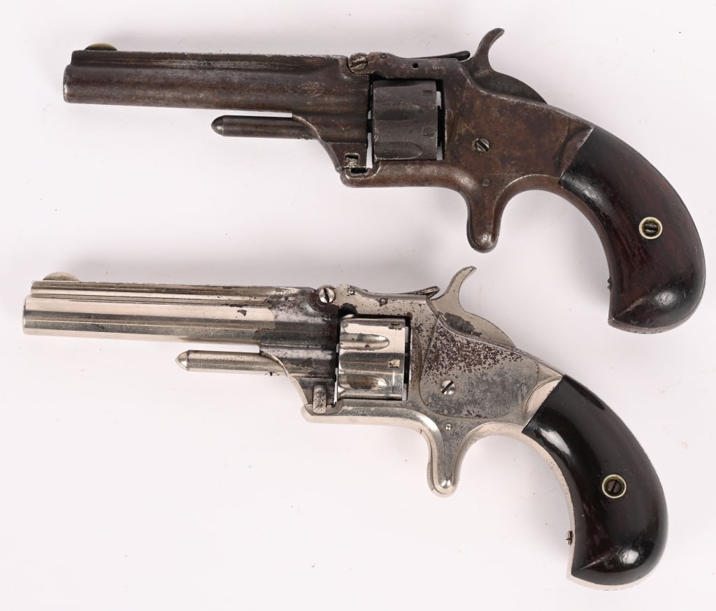 TWO SMITH & WESSON MODEL 1 3RD ISSUE REVOLVERS (1 of 6)