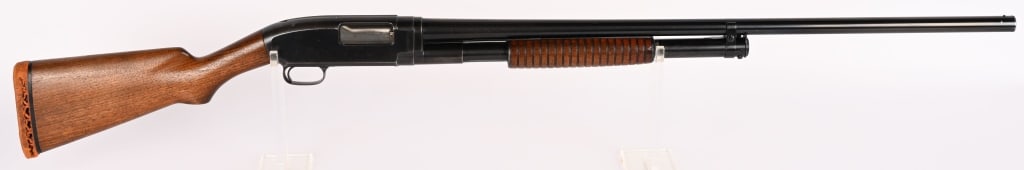 1915 WINCHESTER MODEL 1912 SLIDE ACTION SHOTGUN: SERIAL NUMBER: 162692. BARREL: 30". GAUGE: 12 GA. CHOKE: FULL. CHAMBER: 2 ¾". LOP: 13". MANUFACTURED: 1916. The Winchester Model 1912 (often shortened to Model 12) is an iconic, hammerless, pump-