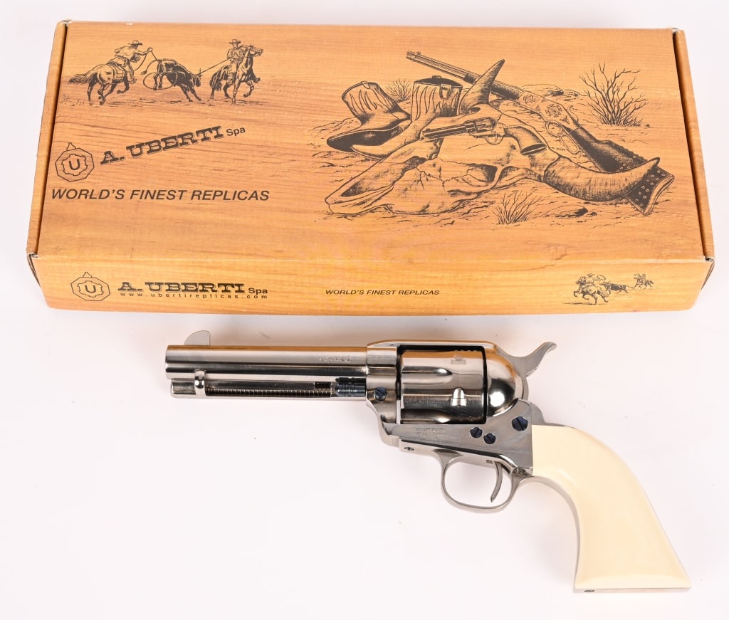 UBERTI 1873 CATTLEMAN NICKEL REVOLVER (1 of 7)