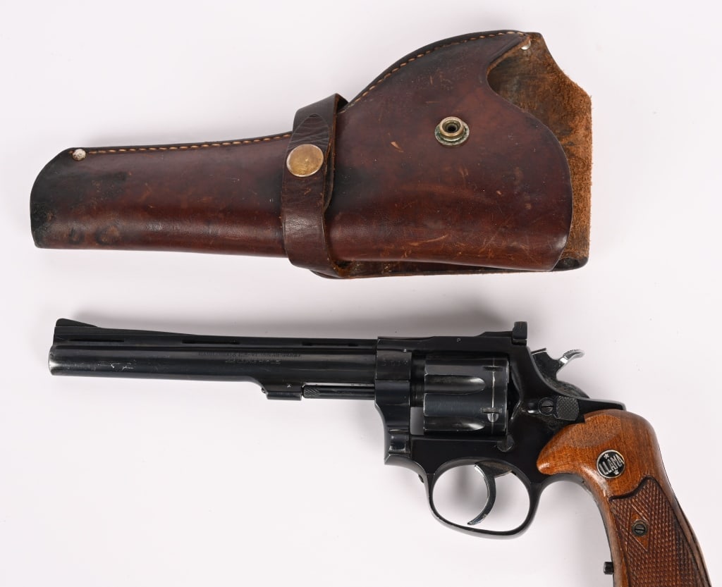 SPANISH GABILONDO LLAMA 6 SHOT REVOLVER: SERIAL NUMBER: 679653. BARREL: 6". CALIBER: .22 LR. The Spanish Gabilondo y Cia Llama Martial is a 6-shot, .38 Special caliber double-action revolver known as a budget-friendly alternative to Smith &