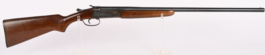 SAVAGE ARMS STEVENS MODEL 94C SINGLE SHOT SHOTGUN: SERIAL NUMBER: BARREL: 48". GAUGE: 20 GAUGE. CHOKE: IMOD. CHAMBER: 2 3/4". LOP: 14 1/4". Stevens Model 94C single shot break action. The barrel has a bead front sight and a wonderful color case harden