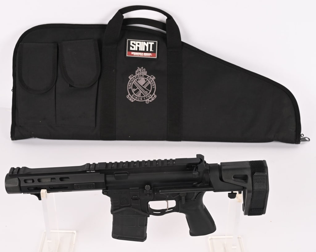 SPRINGFIELD SAINT EDGE PDW AR-15 SEMI AUTO PISTOL (1 of 3)