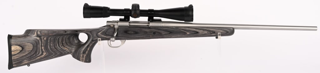 HOWA 1500 VARMINTER BOLT ACTION .243 WIN W/ SCOPE: SERIAL NUMBER: B134739. BARREL: 22". CALIBER: .243 WIN. This rifle features a forged steel action with a one piece bolt, 3-position safety, HACT two stage trigger, a laminated wood Monti Carlo style t
