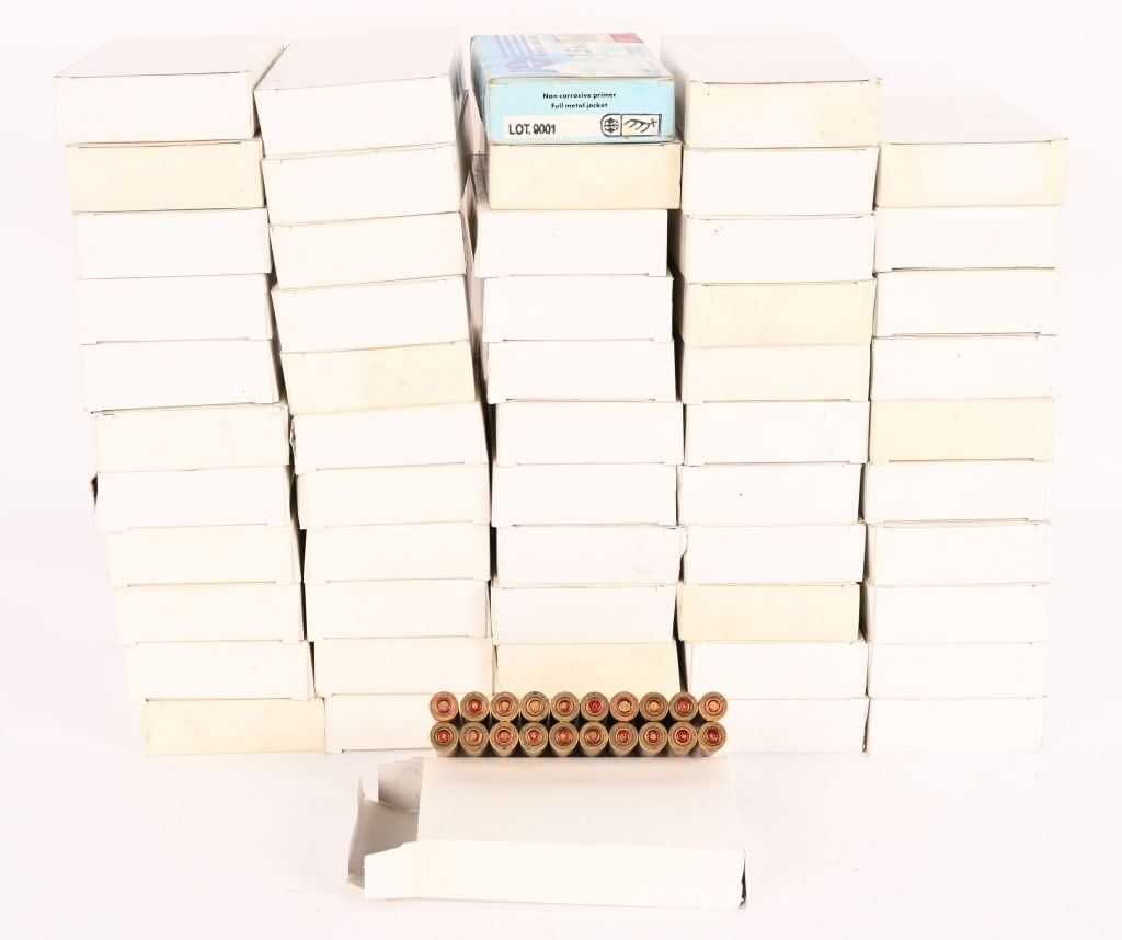 1100 ROUNDS OF FRENCH MAS AMMUNITION 7.5X54: Developed from the earlier 7.5×57 mm Mle 1924 and standardized as Cartouche Mle 1929C, the 7.5×54 mm French became France’s primary service cartridge for much of the 20th century. It&#