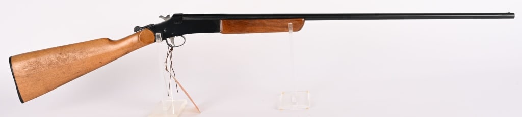 VINTAGE AMADEO ROSSI .410 SINGLE SHOT GUN: SERIAL NUMBER: A417864. BARREL: 29 3/8". GAUGE: .410. CHOKE: FULL. CHAMBER: 3". LOP: 15". This Rossi is a single shot .410 shotgun with deep blued metal finish and smooth satin wood stocks. Imported