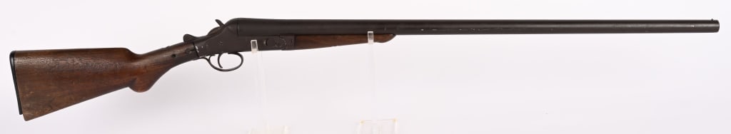 WH DAVENPORT TOP BREAK SINGLE SHOT 12 GA SHOTGUN: SERIAL NUMBER: NSN. BARREL: 32". GAUGE: 12 GA. CHOKE: MOD. CHAMBER: 2 5/8". LOP: 13 3/4". This Davenport Model 1865 12 Gauge Single Shot Shotgun is a remarkable piece for any enthusiast's collection.