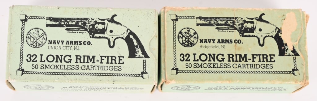 BOXED NAVY ARMS 32 LONG RIM-FIRE AMMO 63 RNDS (1 of 2)