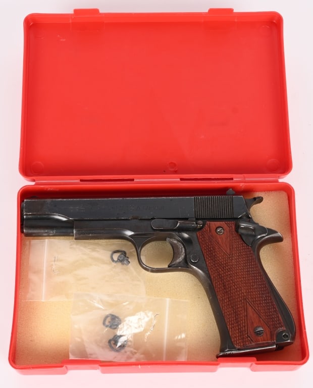 STAR BONIFACIO ECHEVERRIA MODEL BS SEMI AUTO: SERIAL NUMBER: 1174562. BARREL: 5". CALIBER: 9MM. The Star Model BS is a Spanish single-action, all-steel, 9x19mm parabellum pistol produced by Star Bonifacio Echeverria S.A.. Similar in appearance to