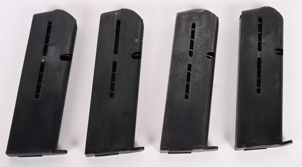 LOT OF FOUR STAR BONIFACIO MAGAZINES: These are 4 Star Bonifacio B metal magazines