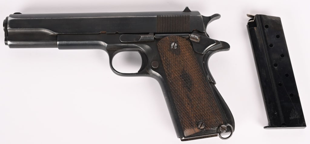GABILONDOY CIA. ELGOIBAR 1911 MODEL VIII PISTOL 9M: SERIAL NUMBER: 27628. BARREL: 5 ½". CALIBER: 9x23MM LARGO / .38 ACP. Gabilondo y Cia (later known for the Llama trade name) was a Spanish firearms manufacturer in Elgoibar (and later Vitoria) tha