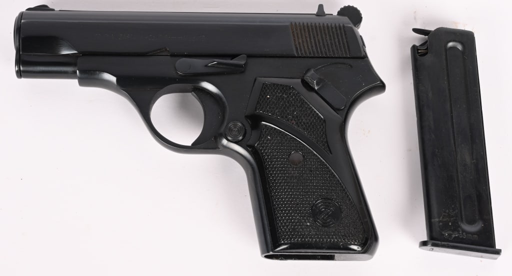 ZASTAVA M70 SEMI AUTO PISTOL 7.65 / .32 ACP: SERIAL NUMBER: 339297. BARREL: 3 1/2". CALIBER: 7.65MM / .32 ACP. The M70 pistol was produced by the Yugoslavian (now Serbian) arms manufacturer Crvena Zastava, as a sidearm for police and certain mil