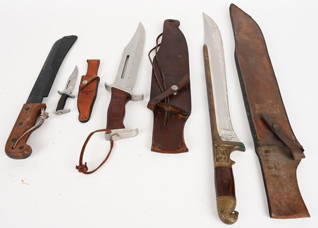 RAMBO & INDIANA JONES KNIVES + MACHETE (1 of 2)