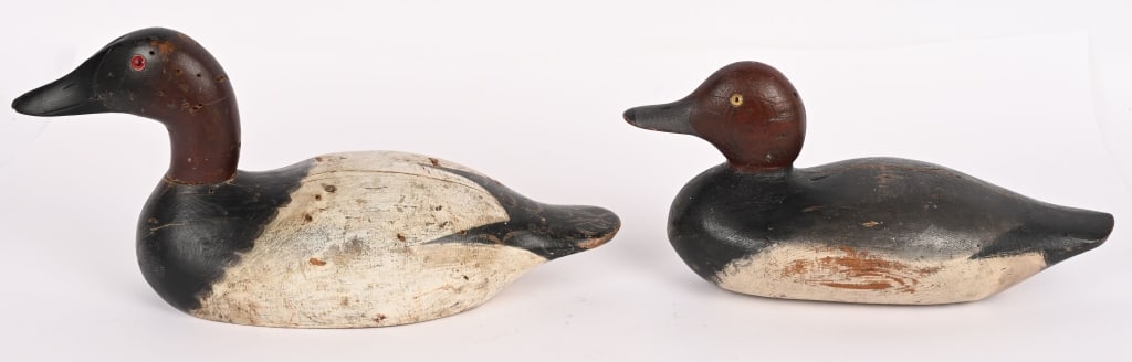 2- GLASS EYE DUCK DECOYS (1 of 9)