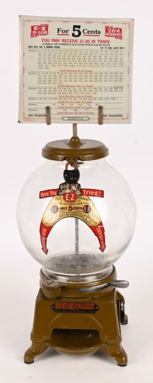 5c AD-LEE E-Z BALL GUM MACHINE (1 of 10)