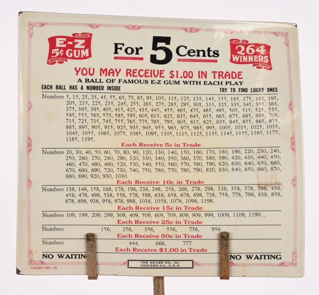 5c AD-LEE E-Z BALL GUM MACHINE - 3