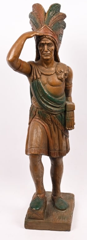 CAST METAL CIGAR STORE INDIAN (1 of 5)