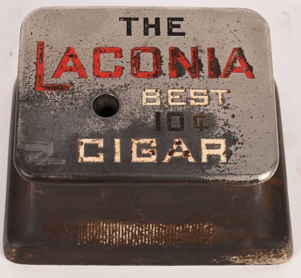LACONIA 10c CIGARS MECHANICAL CIGAR CUTTER (1 of 6)