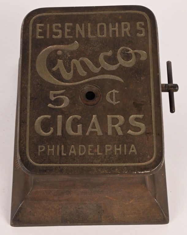 EISENLOHR CINCO 5c CIGARS MECHANICAL CIGAR CUTTER (1 of 5)