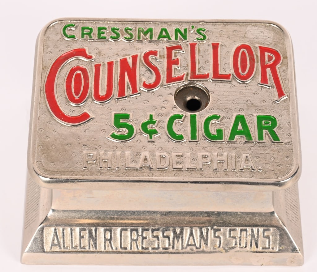 CRESSMAN'S CONSELLOR CLOCKWORK CIGAR CUTTER (1 of 5)