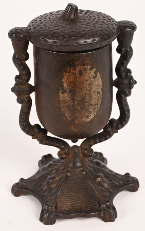 CAST IRON ACORN MATCH HOLDER (1 of 6)