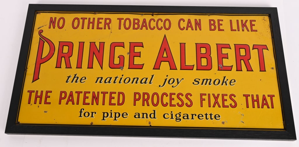 PRINCE ALBERT TOBACCO EMBOSSED TIN SIGN (1 of 3)