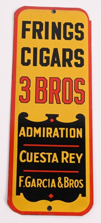 FRINGS CIGARS TIN DOOR PUSH (1 of 2)