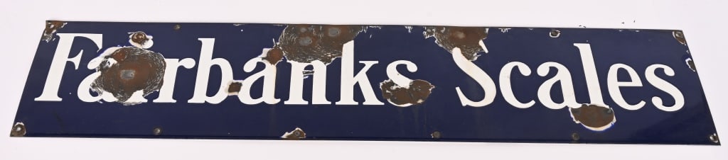 FAIRBANKS SCALES PORCELAIN SIGN (1 of 5)