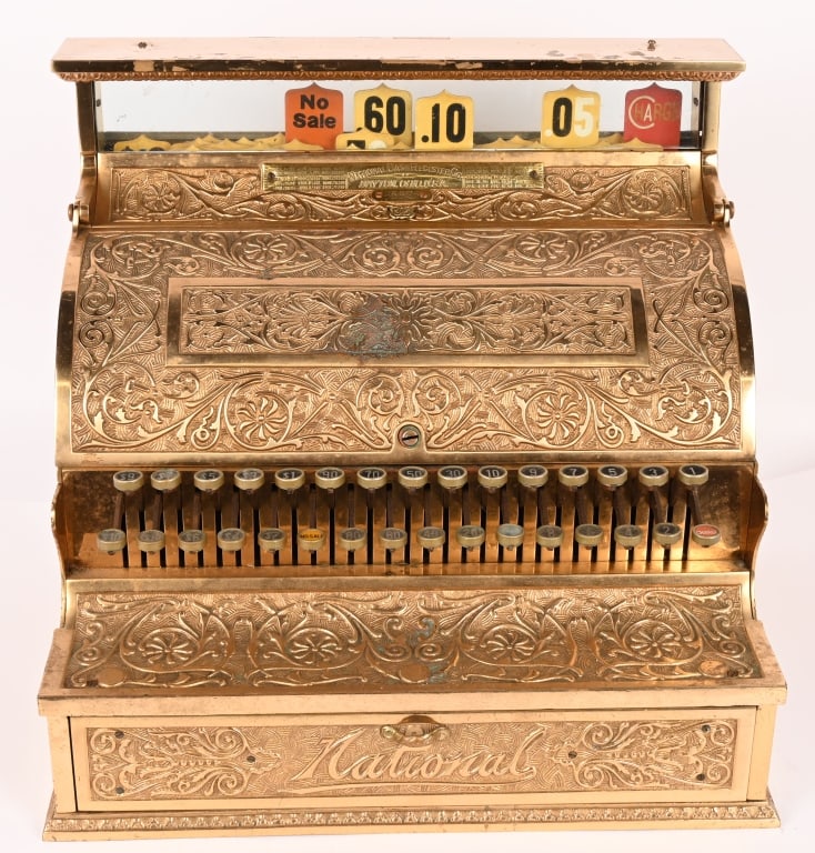 NATIONAL CASH REGISTER #35: Wonderful National Cash register Model 35. Nice clean register in great condition. Worked when tested. 22"x22"x16 1/4" Excellent This is not a standard shippable item and will require 3rd party