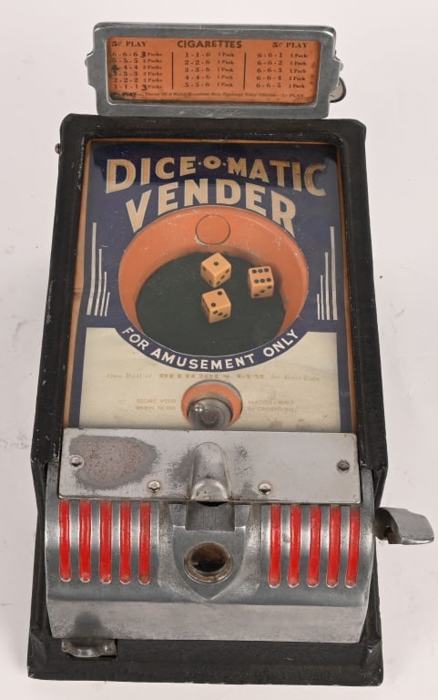 1c GROETCHEN DICE-O-MATIC VENDOR TRADE STIMULATOR (1 of 8)