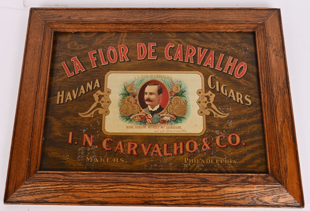 LA FLOR DE CARVALHO CIGAR TIN SIGN (1 of 4)