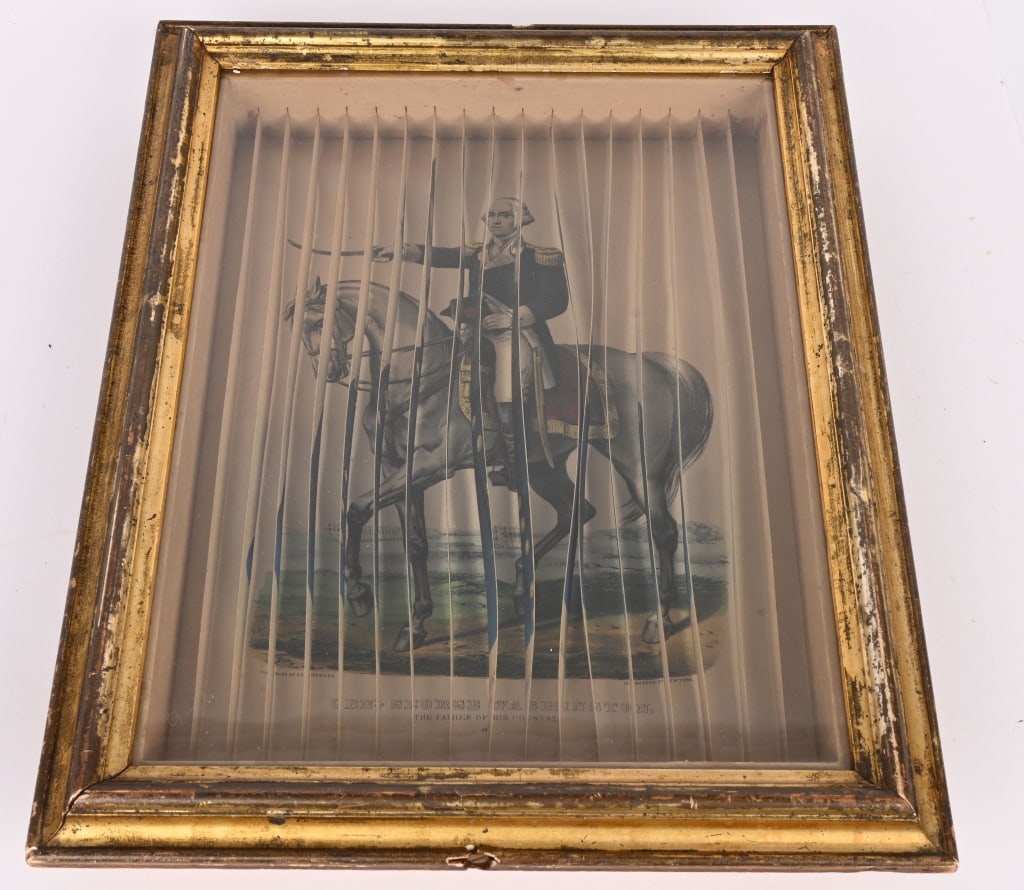 CURRIER & IVES 3-DIMENSIONAL WASHINGTON & GRANT (1 of 7)