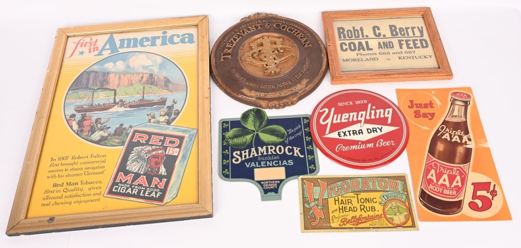 6- VINTAGE ADVERTISING PIECES (1 of 8)