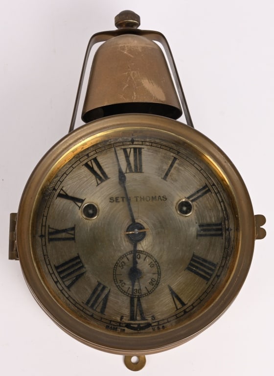 SETH THOMAS L'EVER ONE DAY LOCOMOTIVE CLOCK (1 of 6)