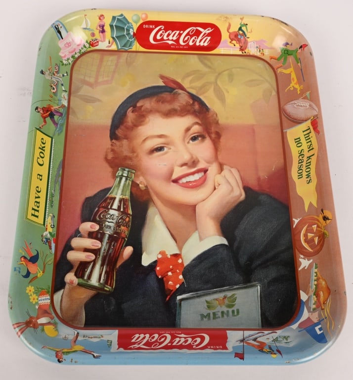 4- COCA COLA SERVING TRAYS - 4