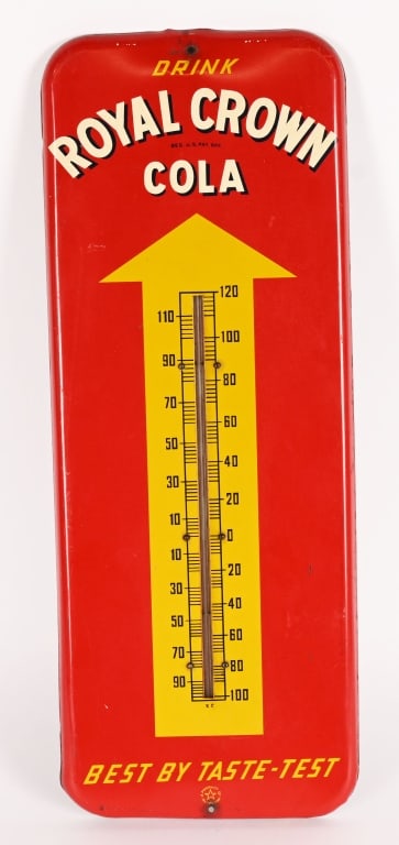 ROYAL CROWN COLA TIN THERMOMETER (1 of 4)