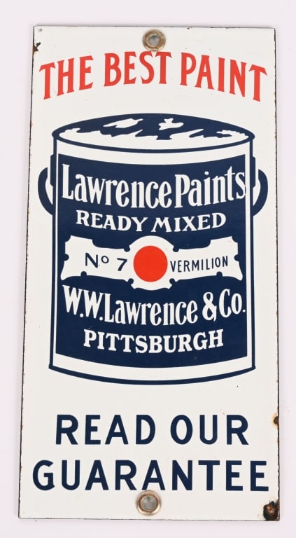 LAWRENCE PAINTS PORCELAIN DOOR PUSH (1 of 2)