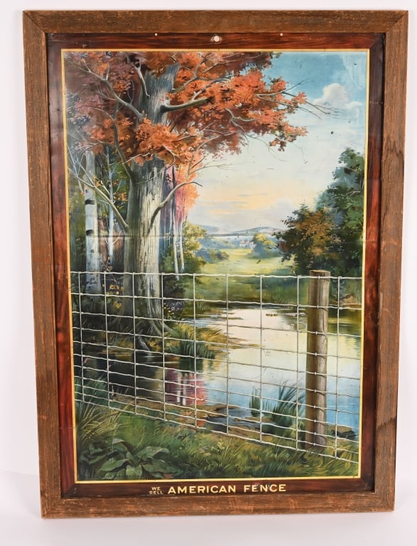 AMERICAN FENCE TIN SIGN (1 of 4)