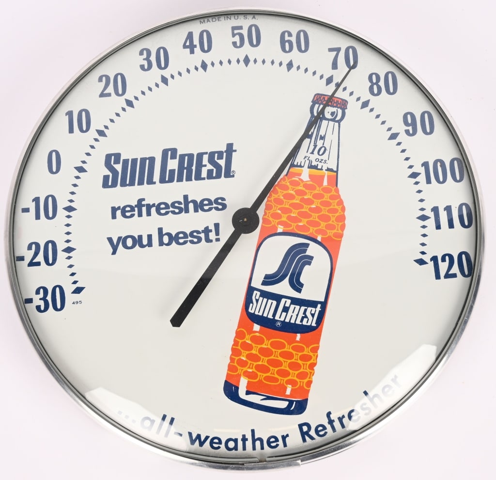SUN CREST COLA BUBBLE THERMOMETER (1 of 3)