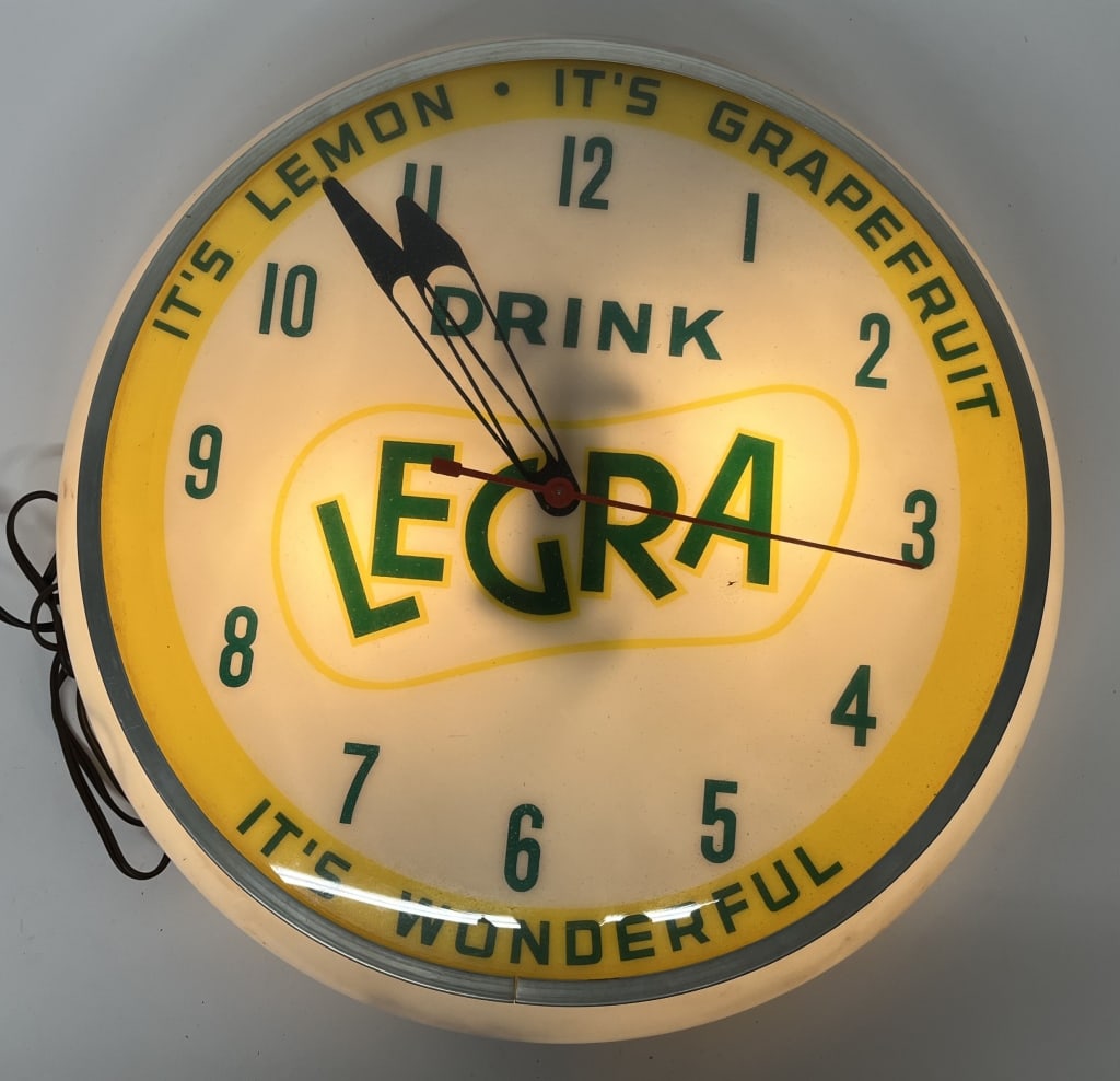 DRINK LEGRA LEMON GRAPEFRUIT BUBBLE CLOCK - 4