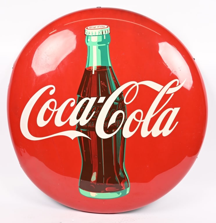 47" COCA COLA BUTTON SIGN (1 of 3)